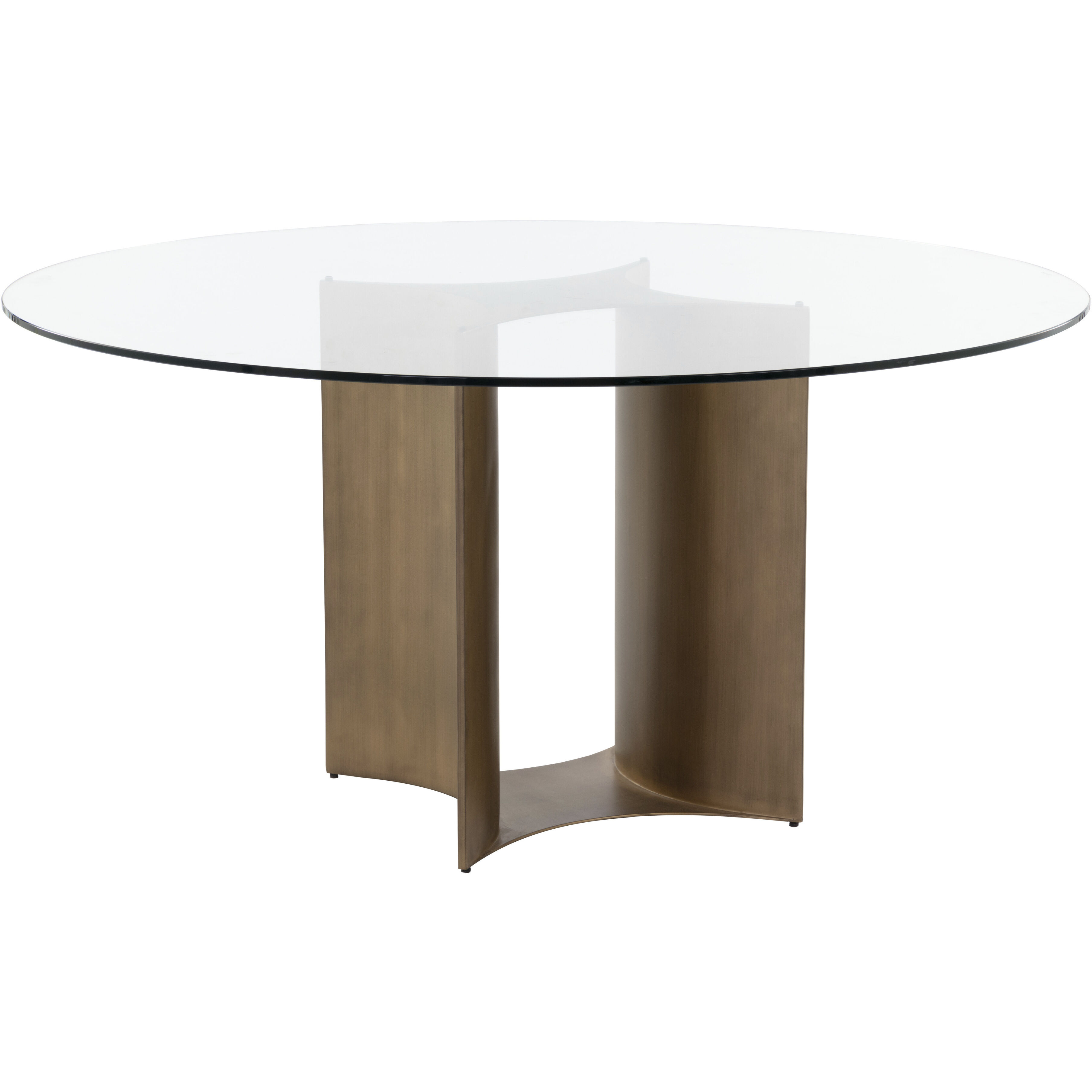 Denver Antique Brass Dining Table Base